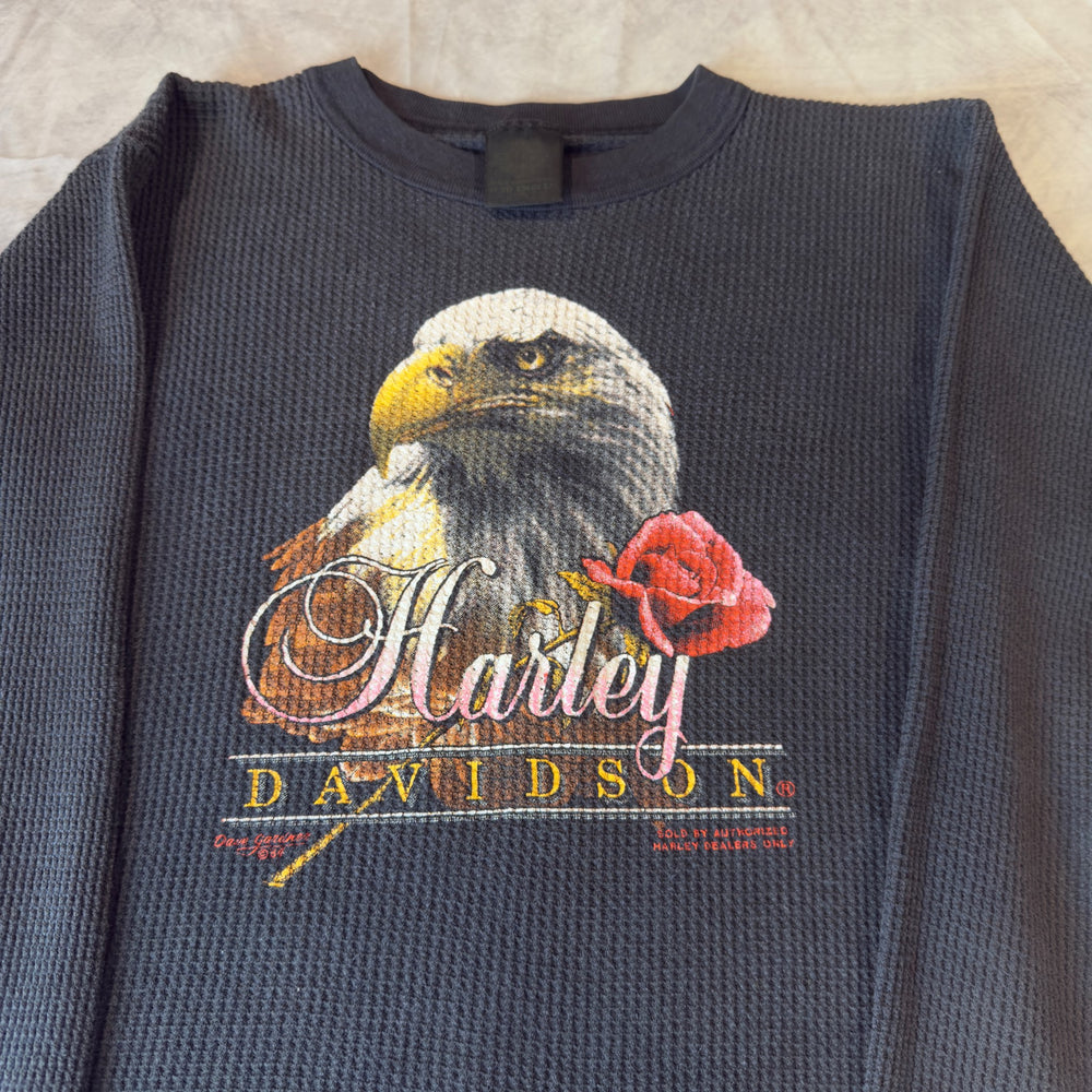 Close-up of eagle and rose front graphic