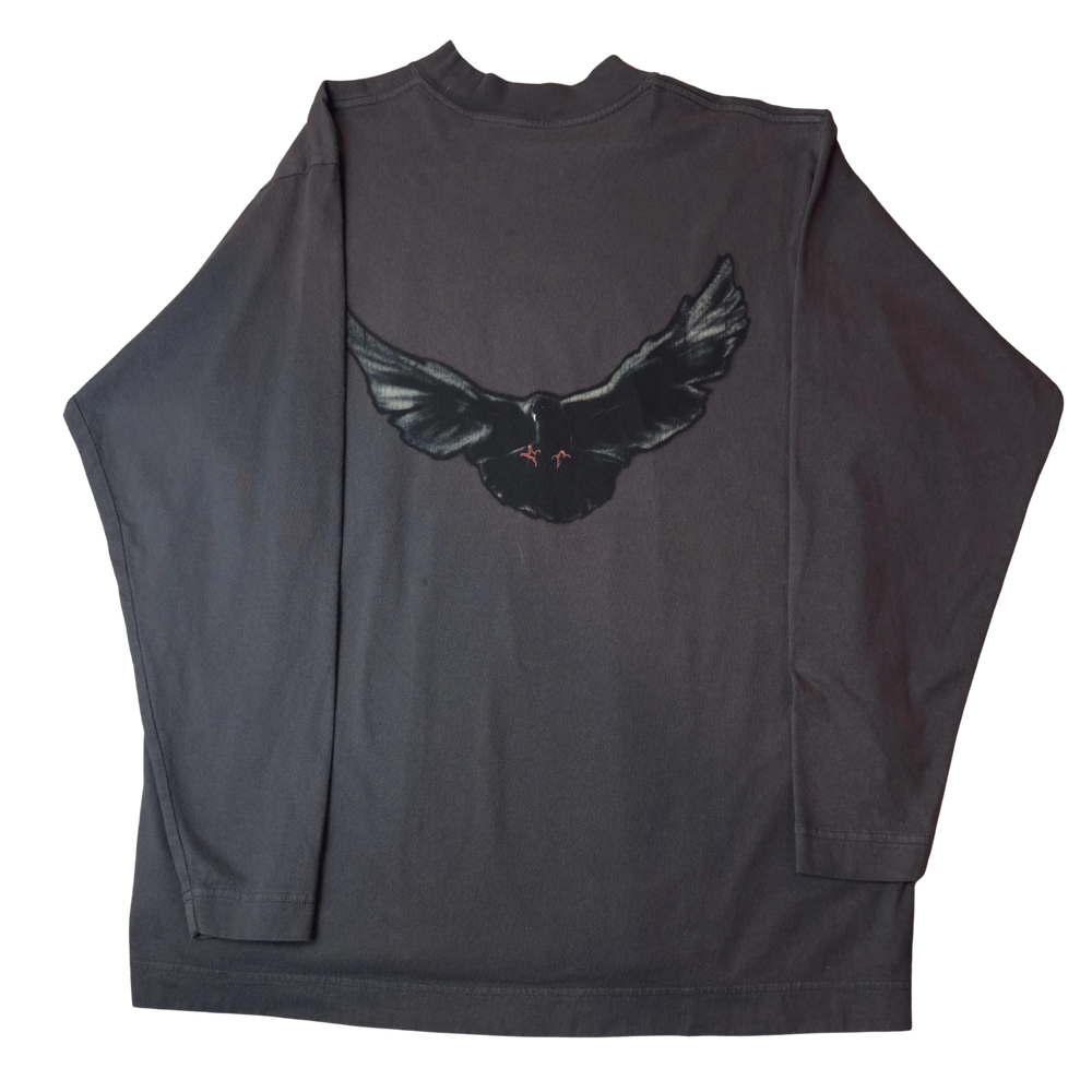 Yeezy Gap Engineered by Balenciaga Dove long sleeve tee back with dove graphic