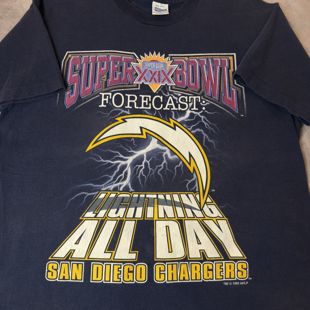 Super Bowl XXIX Forecast Lightning All Day graphic close-up