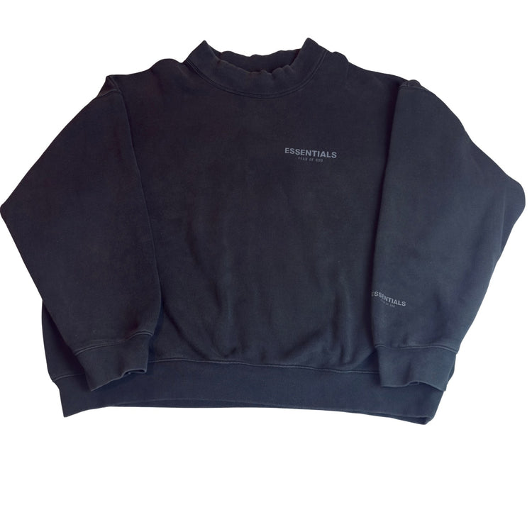 Fear of God Essentials Mock Neck Sweatshirt Black