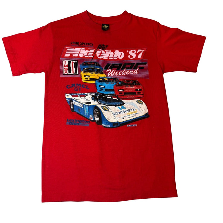 1987 Mid-Ohio IROC Weekend Racing Tee Red