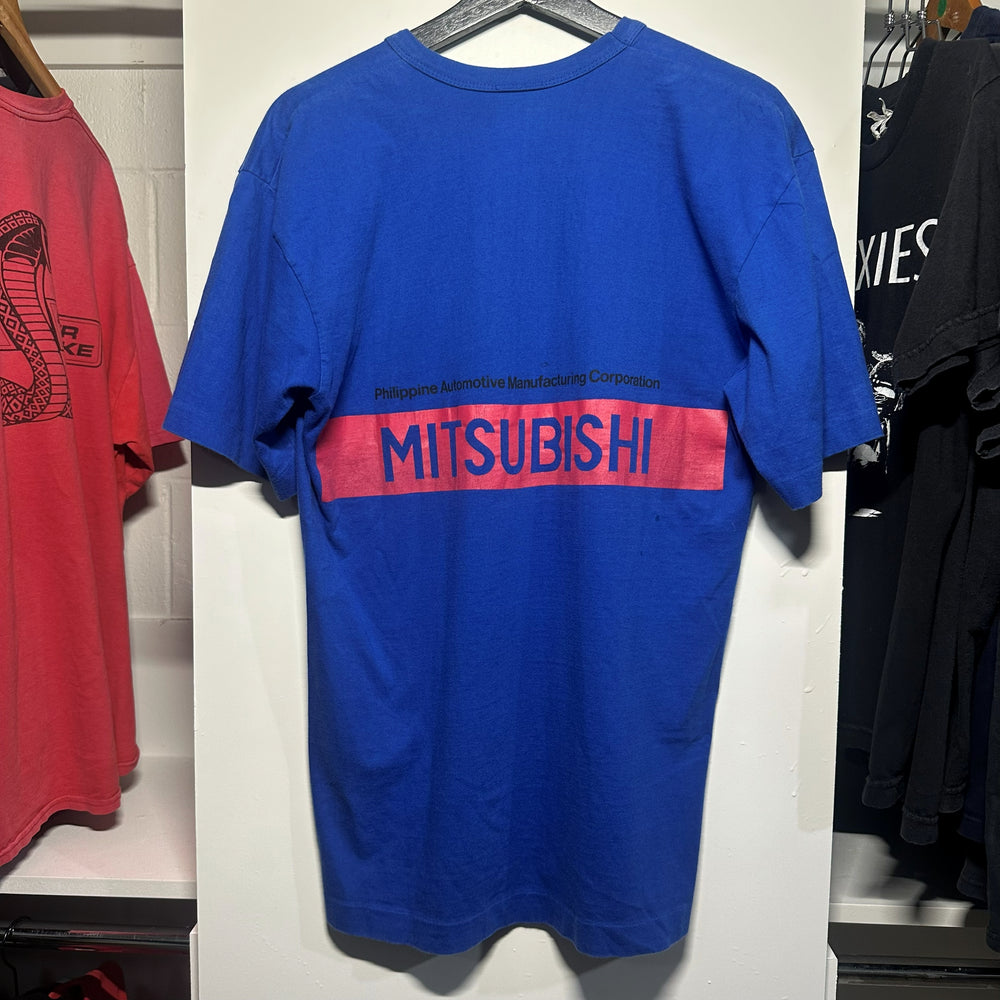 Mitsubishi Motors Philippines PAMCOR Dealer Promo T-Shirt Blue Red