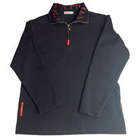 Vintage Prada Sport quarter zip black front