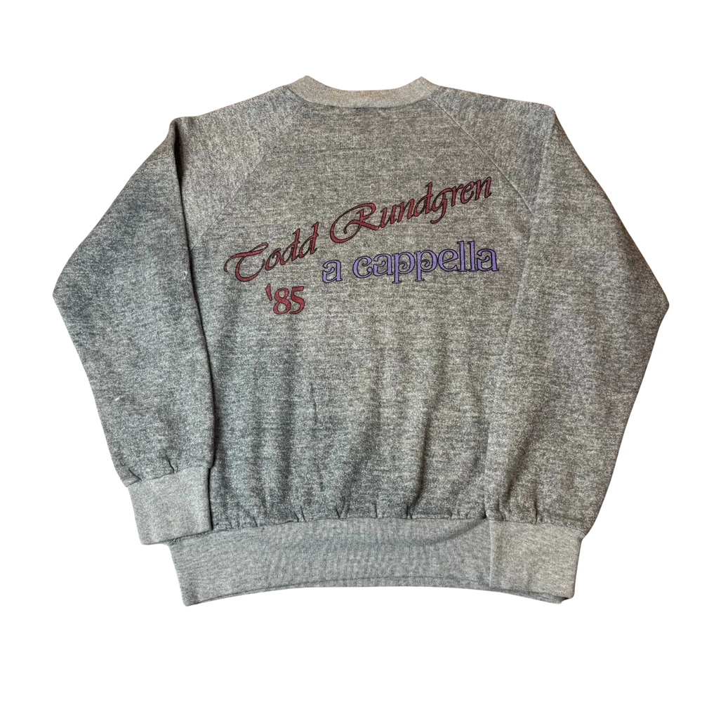 Vintage 1985 Todd Rundgren A Cappella tour sweatshirt back