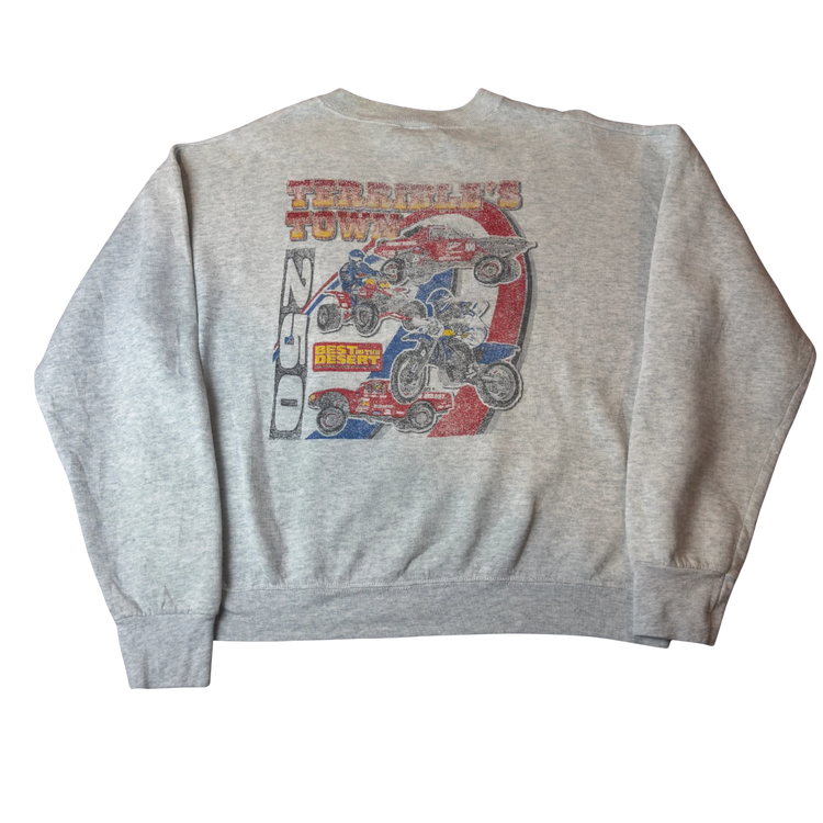 Terrible's Town 250 Best in the Desert Racing Crewneck Sweatshirt Grey